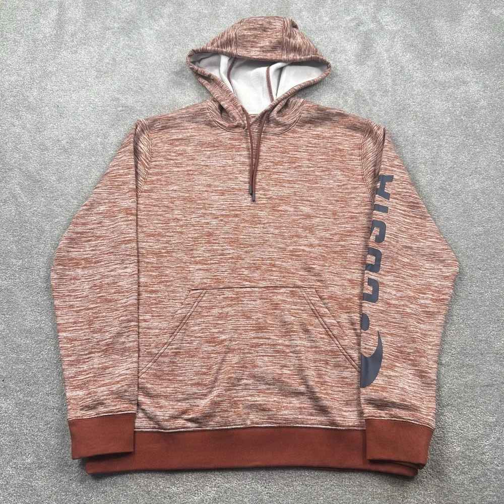 Costa Men's Hooded Tech Fleece Sweatshirt Size‎ M Lava Red